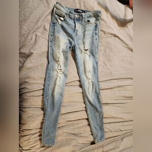 U1 - HOLLISTER.  Womens High Rise Super Skinny Jeans, Classic StretchWaist: 25